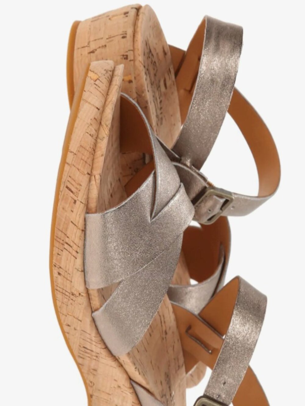 Kork-Ease Myrna Sandel in Soft Gold Metallic, Size 7